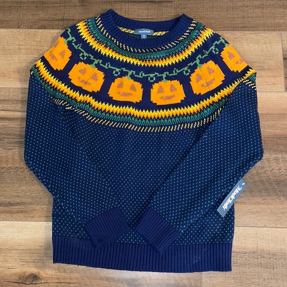 Modcloth Pumpkin Halloween Sweater 